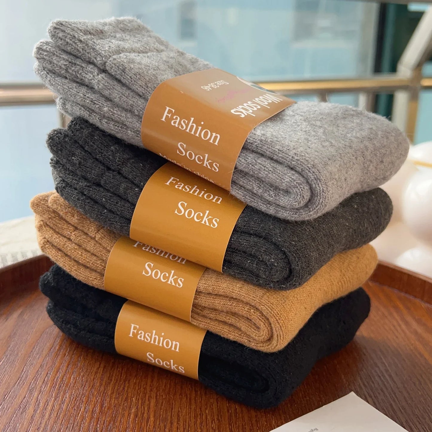 Ultra Thick Wool Socks for Men – Fleece-Lined Warm Autumn & Winter Cold-Resistant Long Socks, Perfect Gift