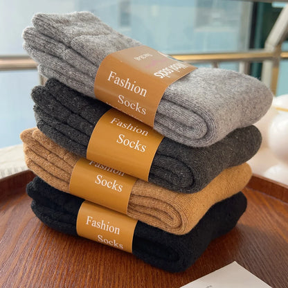 Ultra Thick Wool Socks for Men – Fleece-Lined Warm Autumn & Winter Cold-Resistant Long Socks, Perfect Gift