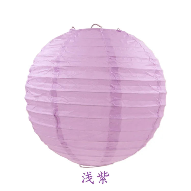 Round Paper Lanterns for Birthday Wedding Party Decor, DIY Hanging Lampion Balls, 4/6/8/10/12/14/16 Inch Craft Supplies