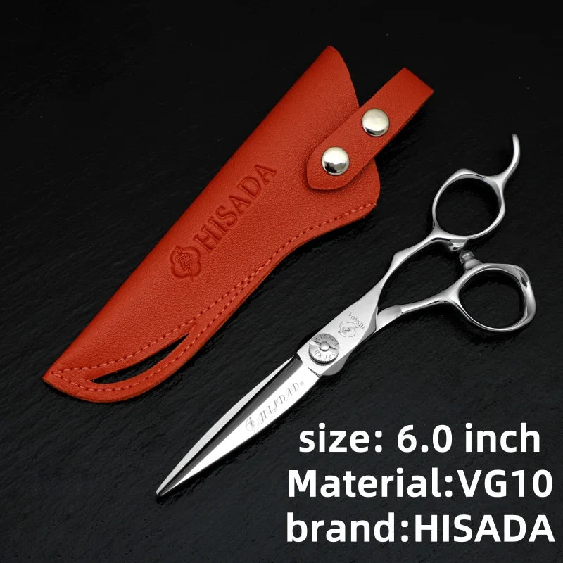 HISADA Professional Hairdressing Scissors – 6.0 Inch VG10 Barber Scissors for Salon Hair Cutting