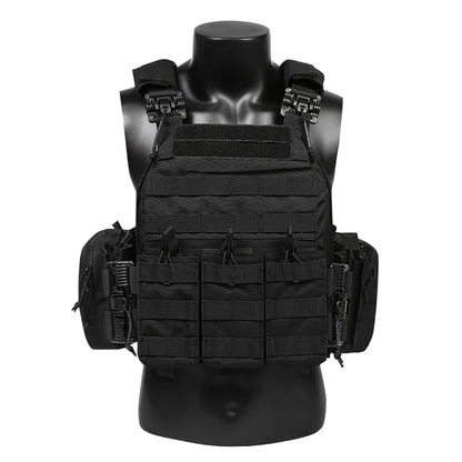 ARTEX Tactical Vest – 1000D Nylon, Quick Release, 6094K with Triple Magazine Pouch for Hunting & Airsoft Combat