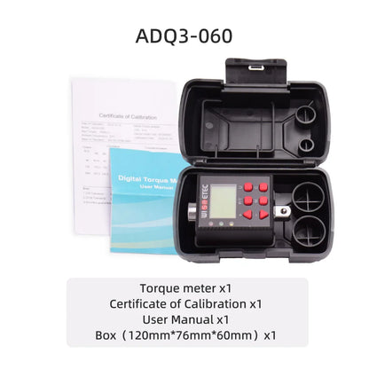 Digital Torque Wrench Meter 0.1-340 N·m Adjustable Electronic Torque Meter Adapter for Professional Repairs