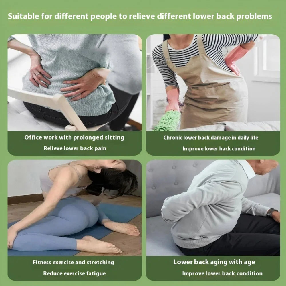 12-Magnet Lumbar Back Stretcher – Vertebrae Relaxer for Humpback Correction, Pain Relief, and Posture Shaping