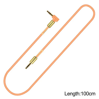 3.5mm Male-to-Male Audio Aux Cable — For Samsung Car Headphone & Speaker Wire