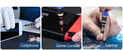 62-in-1 Precision Screwdriver Set – Magnetic Torx, Phillips, Hex Bits with Flexible Shaft, Repair Tools for iPhone, Xiaomi, PC