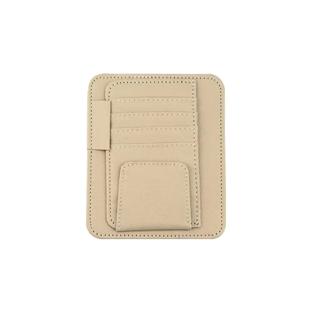 Car Sun Visor Organizer – Multi-Pocket Sunglasses & Business Card Holder, Auto Interior Accessory
