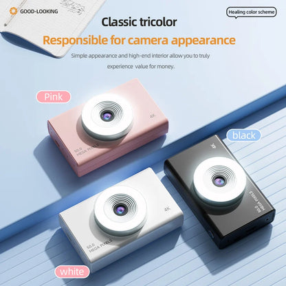 Xiaomi 4K Digital Camera – 50MP Autofocus Portable Retro Camera, CCD Travel & Student Camera