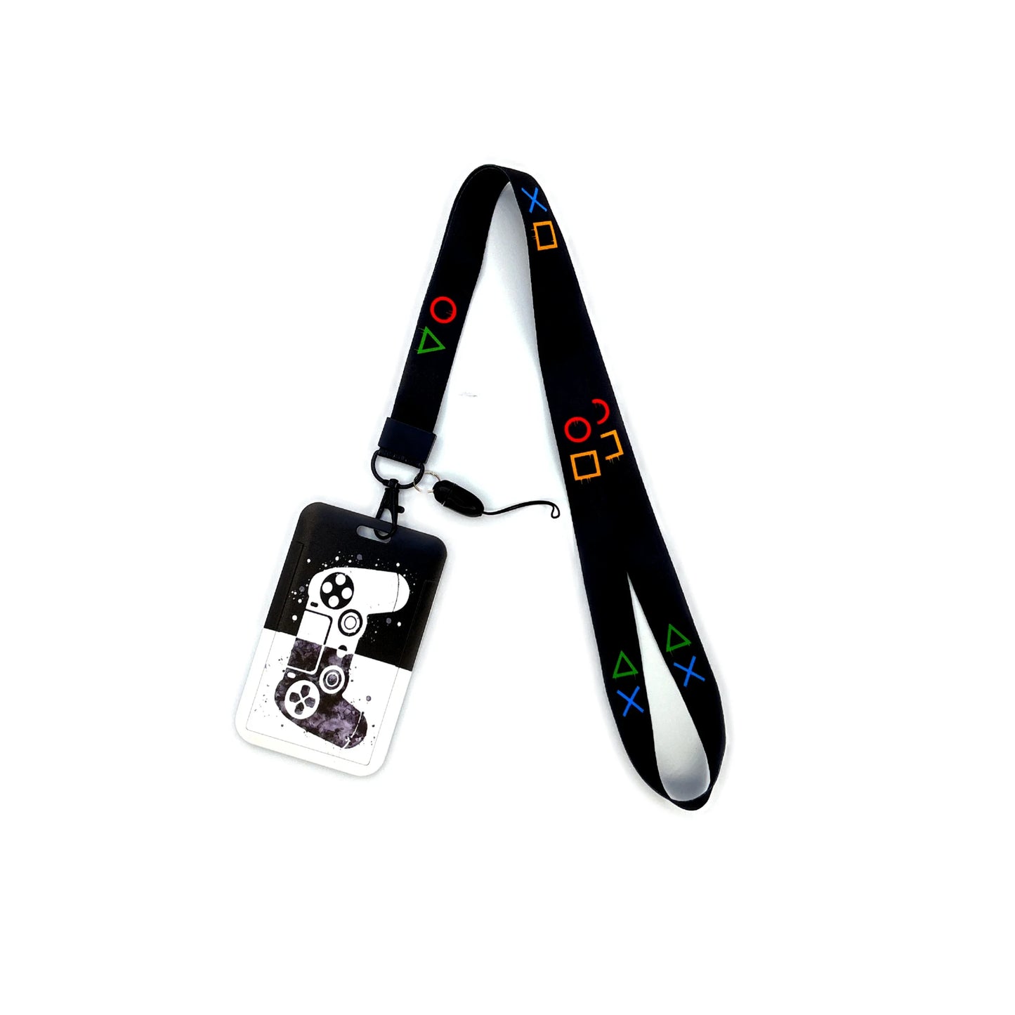 Gamer ID Card Holder Lanyard — Cool Credential Neck Strap & Badge Keychain for Men & Women