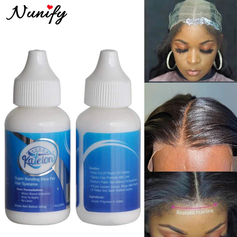 Lace Front Wig Glue Extra Hold – 38ml Waterproof Super Bonding Adhesive for Wig Caps and Hair Styling Tools