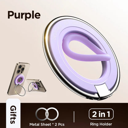 Joyroom Magnetic Ring Phone Holder – Colorful Silicone Kickstand Grip for iPhone 16/15/14 Pro Max