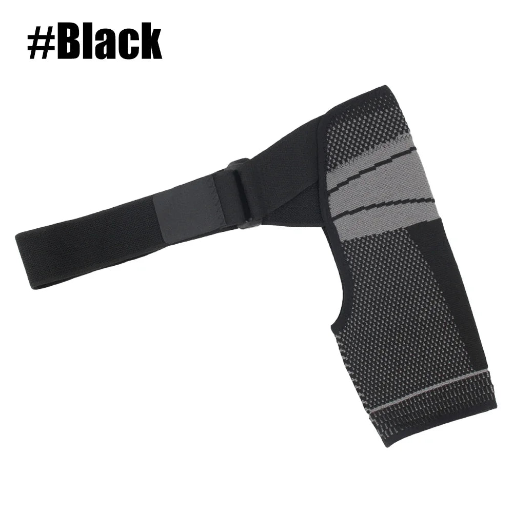 Adjustable Shoulder Brace Support Sleeve – Rotator Cuff Compression & Stability Strap for Left or Right Shoulder (Men & Women)