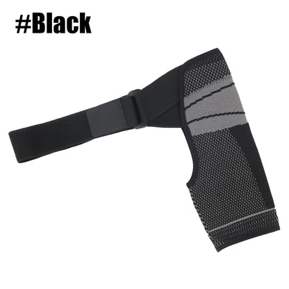 Adjustable Shoulder Brace Support Sleeve – Rotator Cuff Compression & Stability Strap for Left or Right Shoulder (Men & Women)