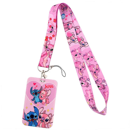 Stitch Cute Cartoon Lanyard – Keychain, ID & Credit Card Holder, Mobile Phone Charm Neck Strap Gift