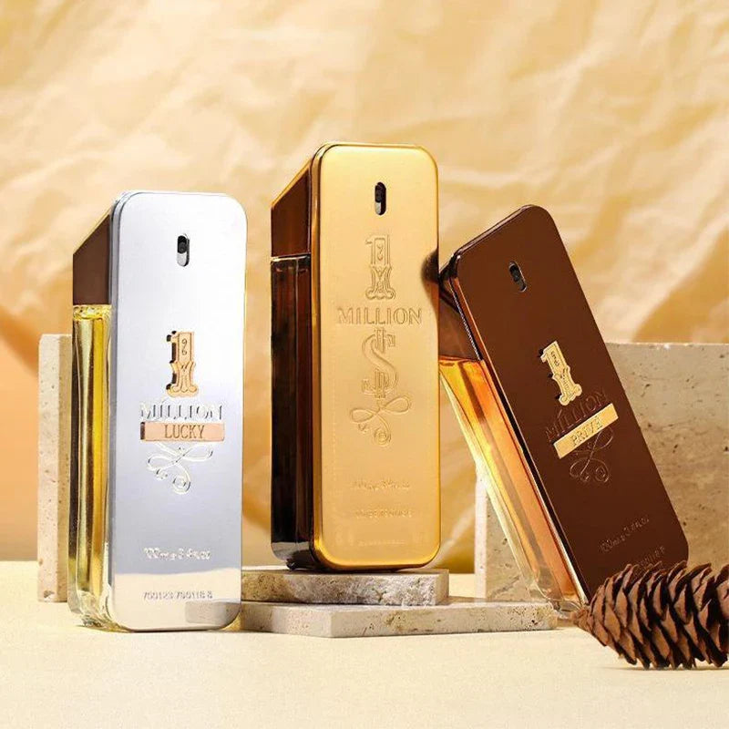 Hot Million Gold Perfume for Men & Women, Seductive Leather Notes, 100ml Valentine's Day Gift