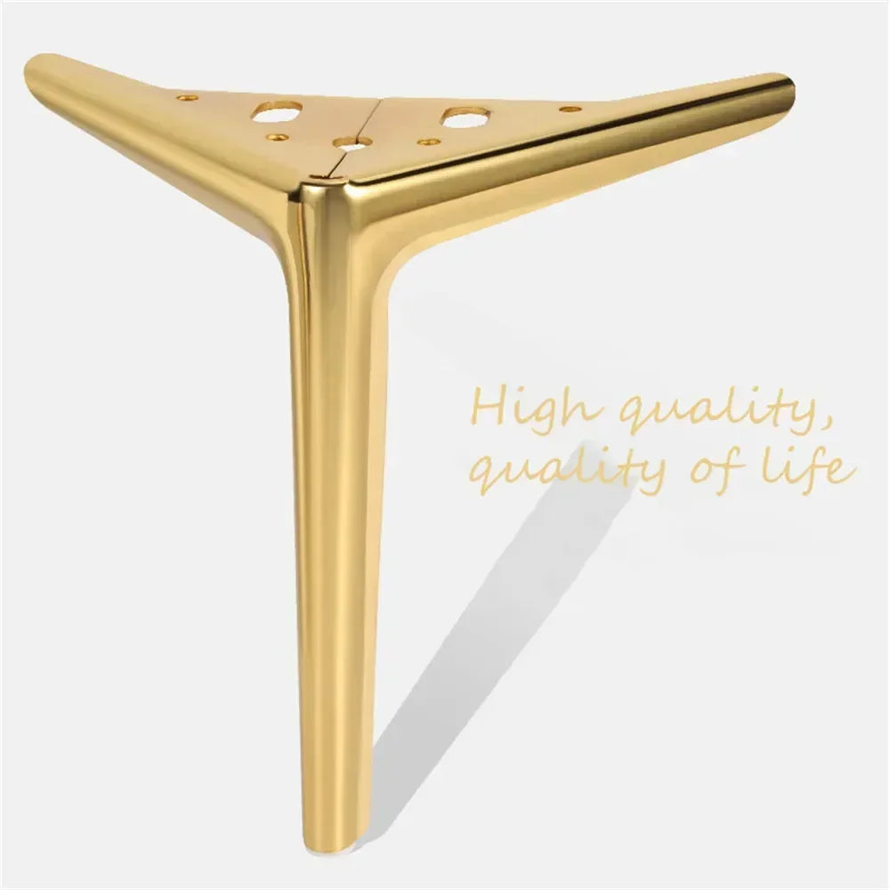 4Pcs Metal Furniture Legs – Heavy-Duty Feet for TV Stand, Sofa, Cabinet & Table, 800KG Load Capacity