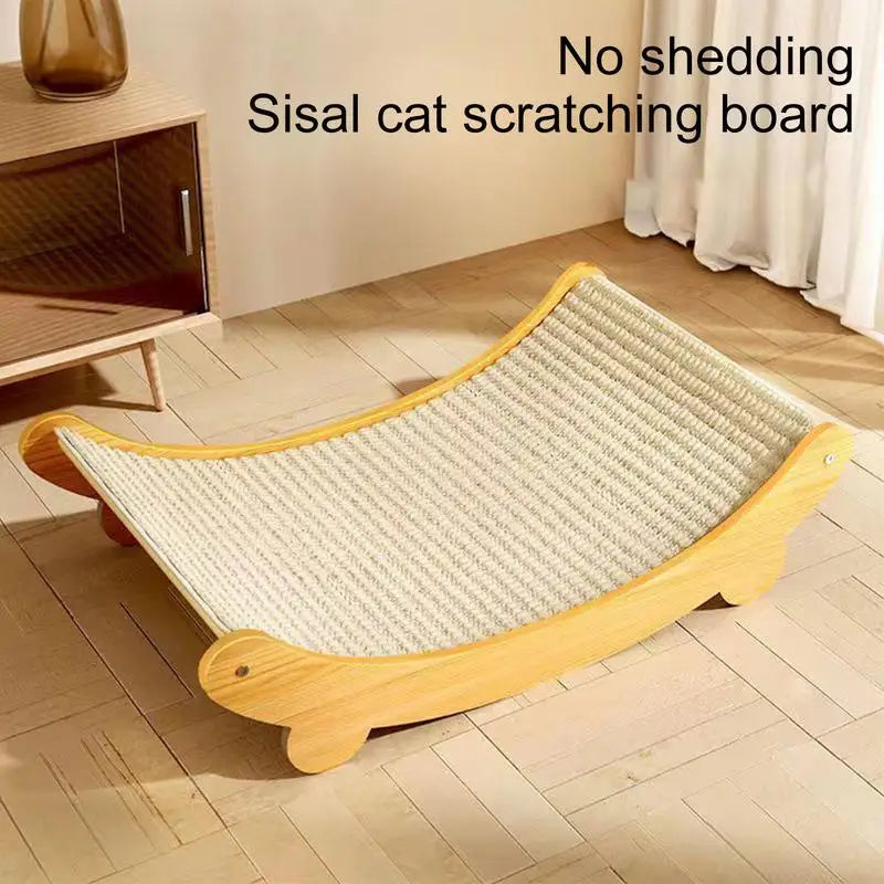 Sisal Cat Scratching Pad & Bed – Reusable Scratch Nest for Sleeping, Playing & Claw Grinding, Suitable for Small, Medium & Large Cats