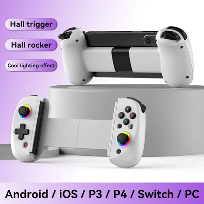 BSP-D9 Wireless Bluetooth Mobile Game Controller – Stretch Design for PC, Tablet, Switch, PS3/PS4, Dual Hall Somatosensory Controller