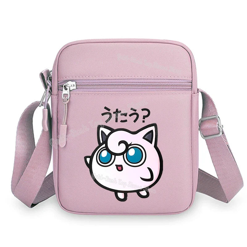 Pokemon Pikachu Cartoon Shoulder Bag – Large Crossbody Messenger Bag for Boys & Girls School Handbag
