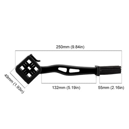 Motorcycle & Bicycle Chain Brush Cleaner — Plastic Scrubber for Chain Cleaning, Outdoor Road Maintenance Tool
