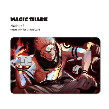 Magic Shark Holographic Laser Skin - Evil FBI Money Credit Bank Card Sticker Cover No Fade Protective Film
