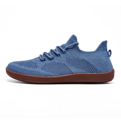 2025 Men's Wide-Toe Casual Shoes — Soft Sole Walking Sneakers, Breathable Mesh Comfortable Barefoot Shoes