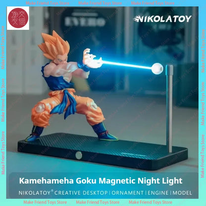 Rechargeable Dragon Ball Gogeta Lamp – Son Goku Kakarotto Kamehameha Wave Magnetic Anime Light