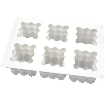 6 Cavity Large Bubble Silicone Mold – Candle, Mousse Cake, Chocolate, & Aromatherapy Soap Making Supplies for Home Decor