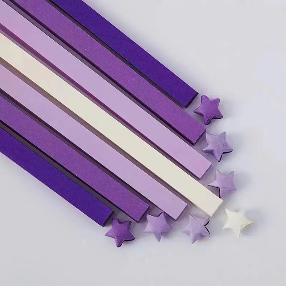 540pcs Double-Sided Origami Star Paper for Lucky Stars DIY Crafts & School Projects