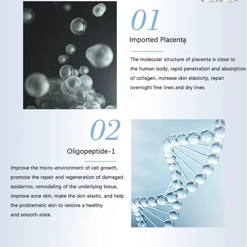 Placenta Freeze-Dried Powder Essence — Hydrating, Nourishing & Skin Rejuvenation Serum for Pore Shrinking