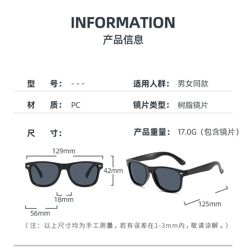 Children’s Colorful Sunglasses – UV Resistant Summer Shades for Boys & Girls