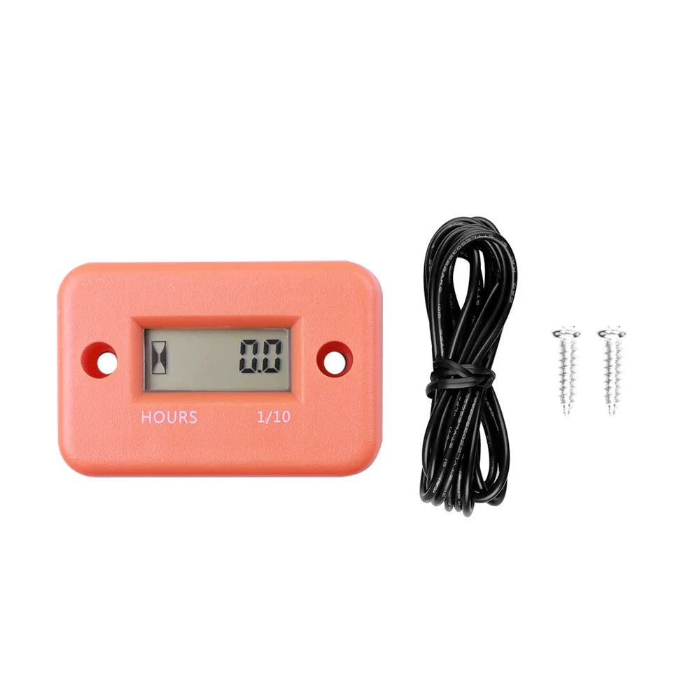 Digital Hour Meter LCD Counter – For ATV, Motorcycle, Snowmobile, Boat & Generator Accessories