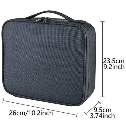 New Waterproof Makeup Bag for Women – Travel Cosmetic Case with Beauty Brush Storage & Embroidery Tool Organizer