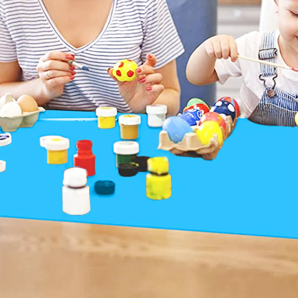 Silicone Table Protector Placemat 40x60cm – Heat Resistant, Waterproof, Non-Slip Mat for Kids Crafts & Kitchen Counter