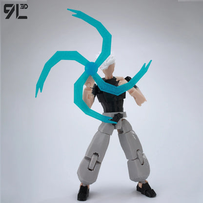 9L3D Printed Anime Action Figures — Jujutsu Kaisen Sukuna, Yuji, Yuta, Satoru Gojo Movable Mannequin Toys