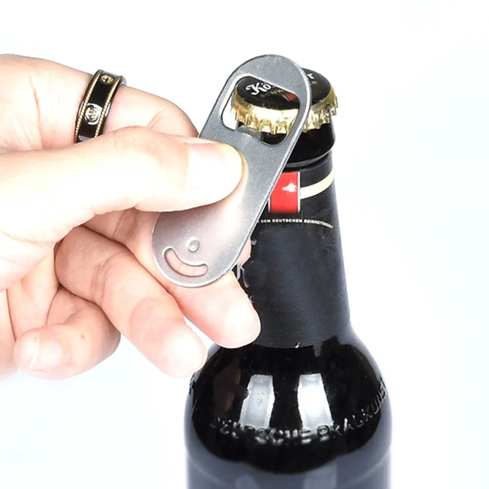 2-in-1 Stainless Steel Can Opener & Corkscrew – Portable Multifunction Bottle Opener for Beer & Drinks, 1/2 PCS