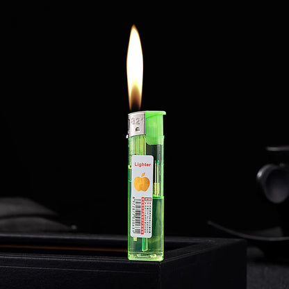 Windproof Disposable Cigar Lighter – Classic Plastic Open Flame Cigarette Igniter Smoking Accessory