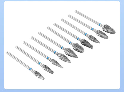 DENTAL Carbide Drills Kit - 2.35mm HP, Autoclavable at 135°C, for Universal Grinding, Removing & Polishing