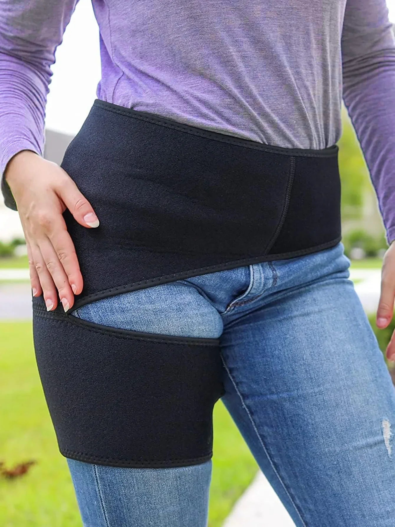 Hip Brace for Sciatica Pain Relief – Compression Support Wrap for Thigh, Hip Flexor Strain, Groin Injury, and Sacroiliac Joint Support