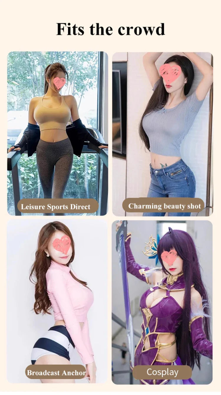 Female Anchor Fake Chest Bra – Women’s Silicone Prosthesis Underwear with Breast Pad, Sexy Oversized Lingerie for Cosplay