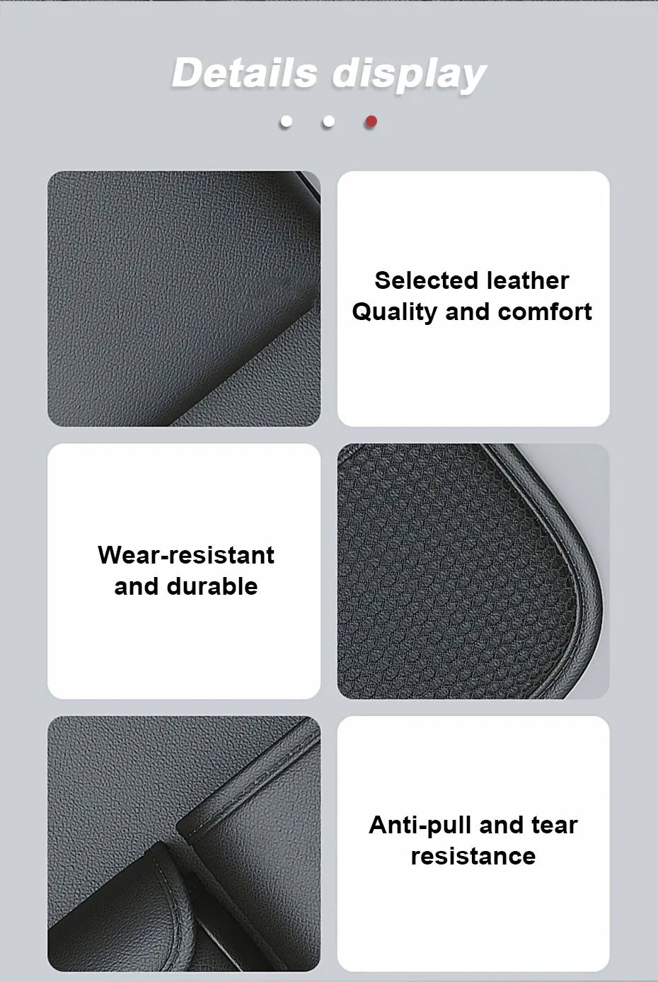 SEAMETAL Car Backseat Storage Bag – Multi-Pocket Seat Back Organizer with Foldable Tablet Tray & Large Capacity