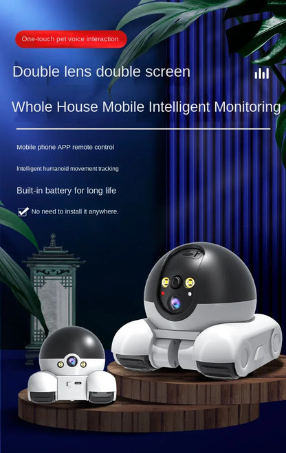 1080P HD WiFi PTZ IP Camera – Smart Home Security Robot with Auto Tracking for Baby & Pet Monitoring