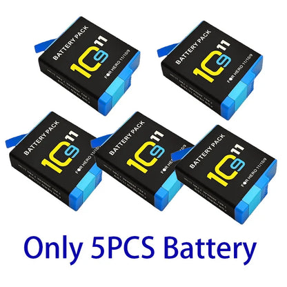 2000mAh Rechargeable Battery for GoPro Hero 11/10/9 — Li-ion Camera Battery Pack