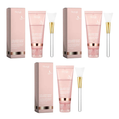 75g Collagen Night Peel-Off Mask – Moisturizing, Brightening & Firming Facial Mask for Hydrating, Smoothing & Skin Rejuvenation