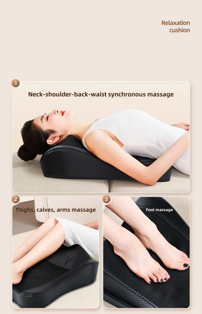 JAIYORL Electric Shiatsu Neck Massage Pillow – Deep Kneading Heat Cushion for Shoulder and Muscle Relaxation