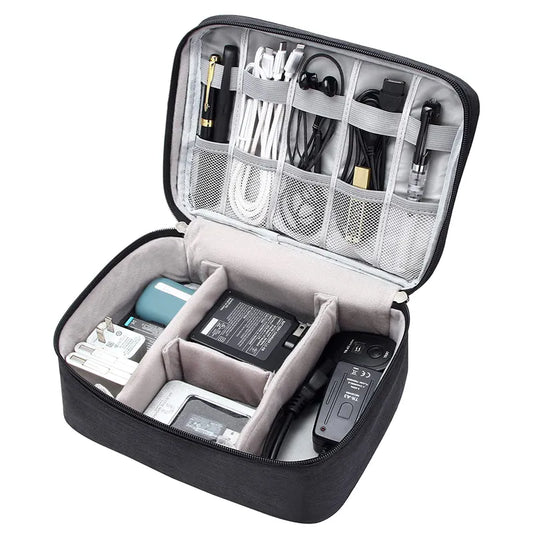Portable Digital Storage Bag: Waterproof USB Gadget Cable Organizer Pouch - Ideal for Electronics Accessories & Devices, Digitals Pack Supply