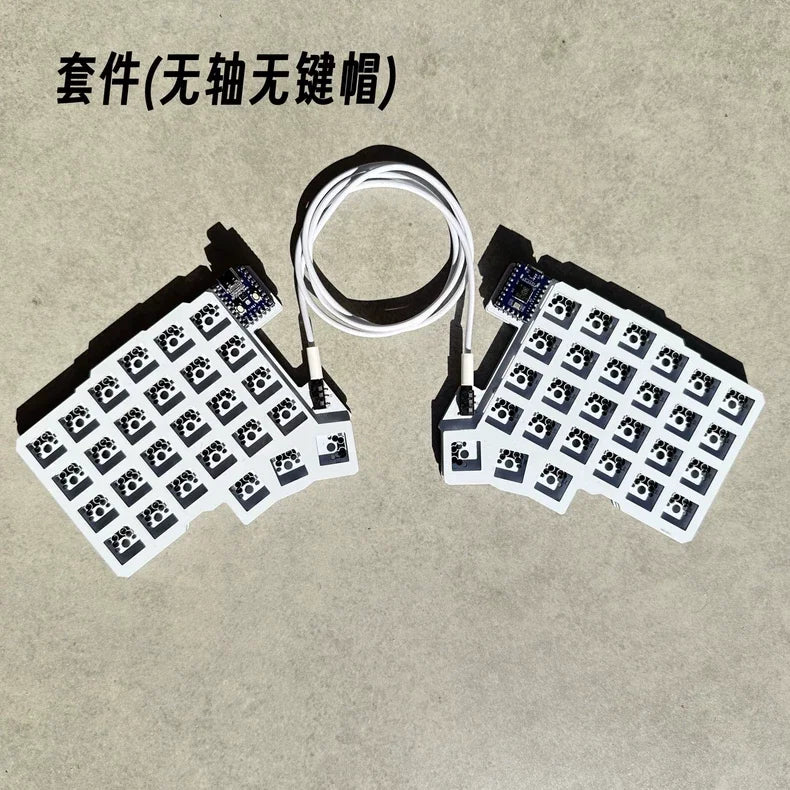 Silakka54 Split Wired Hot-Swap Keyboard — Ergonomic RP2040zero, QMK/VIAL Supported, Custom PC Gamer Accessory