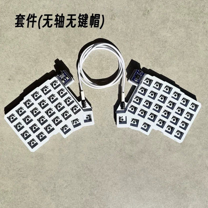 Silakka54 Split Wired Hot-Swap Keyboard — Ergonomic RP2040zero, QMK/VIAL Supported, Custom PC Gamer Accessory
