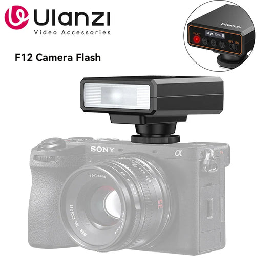 Ulanzi F12 TTL Wireless Flash Trigger – Auto & Manual Continuous Shooting for Canon, Nikon, Fuji, Sony Cameras
