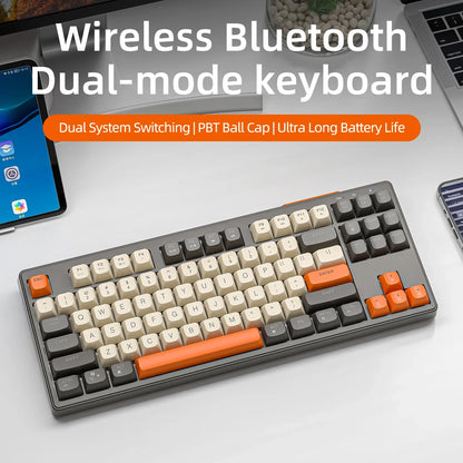 M87 Wireless 87-Key RGB Gaming Keyboard – Dual Mode Bluetooth with PBT Keycaps