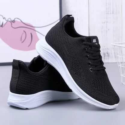Spring Women's Lightweight Mesh Running Shoes – Breathable, Soft Sole, Sporty & Casual
